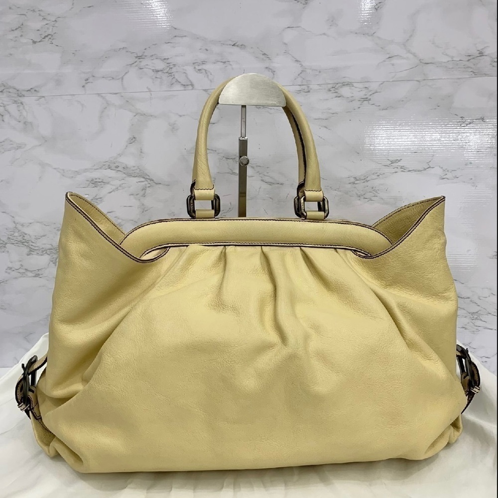 Fendi Yellow Leather Borsa Doctor Bag - Picture 4 of 17